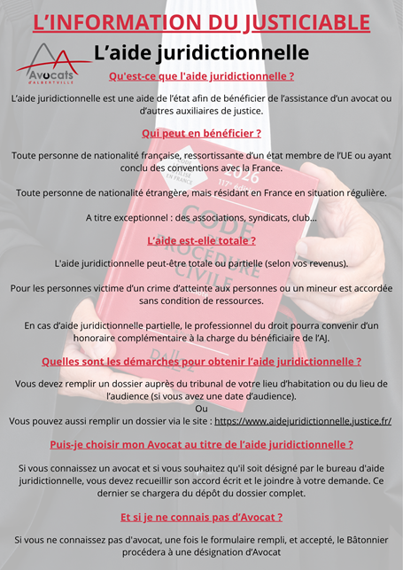 L'INFORMATION DU JUSTICIABLE !