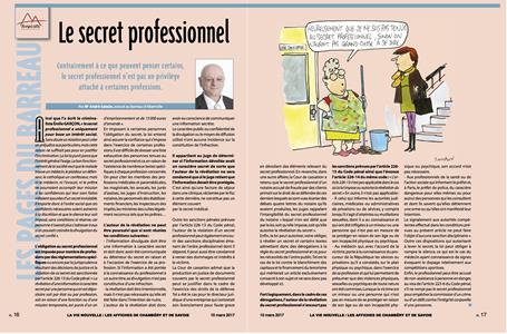 "Le secret professionnel" par Monsieur le Bâtonnier André SALAUN